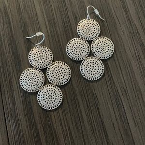 Stella and dot Silver earrings